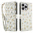 iPhone 16 Pro Rhombisk Blomsterpung - gule blomster
