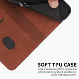 iPhone 16 Pro Rombe Mønster Pung Cover med magnetisk lukning - Brun