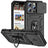 iPhone 16 Pro Roterende Ring Hybrid Cover med Kameraskjold - Sort