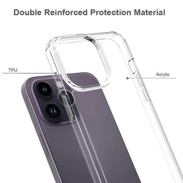 iPhone 16 Pro Ridsefast Hybrid Cover - Gennemsigtig
