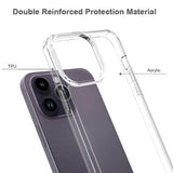 iPhone 16 Pro Ridsefast Hybrid Cover - Gennemsigtig