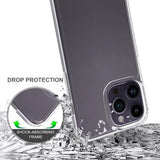 iPhone 16 Pro Ridsefast Hybrid Cover - Gennemsigtig
