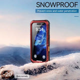 iPhone 16 Pro Shellbox M Series IP68 vandtæt cover - dykkercover med MagSafe-kompatibilitet - rød