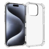 iPhone 16 Pro Stødsikkert TPU Cover - Gennemsigtig