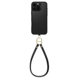 iPhone 16 Pro Spigen Cyrill Kajuk Classic Charm Mag-etui med rem - Sort