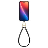 iPhone 16 Pro Spigen Cyrill Kajuk Classic Charm Mag-etui med rem - Sort