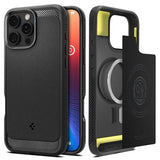 iPhone 16 Pro Spigen Rugged Armor Mag TPU Cover - Sort