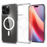 iPhone 16 Pro Spigen Ultra Hybrid Mag Cover - Hvid / Klar
