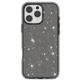 iPhone 16 Pro Stylish Glitter Series Hybrid Cover - Sort