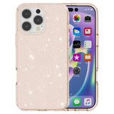 iPhone 16 Pro Stylish Glitter Series Hybrid Cover - Guld