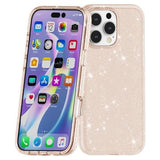 iPhone 16 Pro Stylish Glitter Series Hybrid Cover - Guld