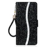 iPhone 16 Pro Stilfuldt glitteretui - sort