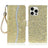 iPhone 16 Pro Stilfuldt glitterpungetui - guld