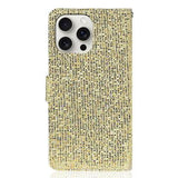 iPhone 16 Pro Stilfuldt glitterpungetui - guld