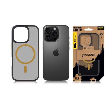 iPhone 16 Pro Tactical MagForce Hyperstealth 2.0 MagSafe Cover - sort / gul