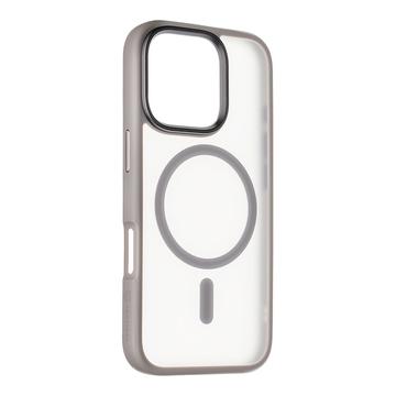 iPhone 16 Pro Tactical MagForce Hyperstealth Hybrid Cover - Lysegrå