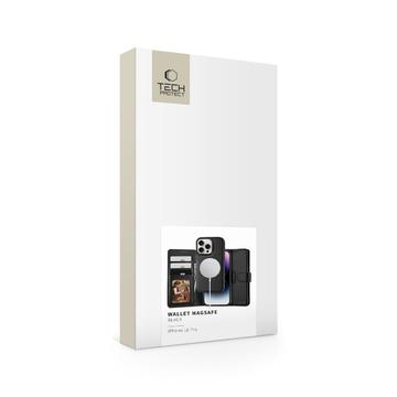 iPhone 16 Pro Tech-Protect 2-i-1 pungetui - Magsafe-kompatibel - sort