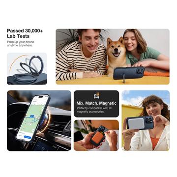 iPhone 16 Pro Torras Guardian Ostand MagSafe Cover - Titanium grå