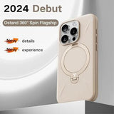 iPhone 16 Pro Torras Ostand Q Pro MagSafe Cover - Elfenben