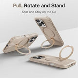 iPhone 16 Pro Torras Ostand Q Pro MagSafe Cover - Elfenben