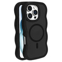 iPhone 16 Pro Bølgekant magnetisk hybrid cover - sort