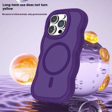 iPhone 16 Pro Bølgekant magnetisk hybrid cover - lilla