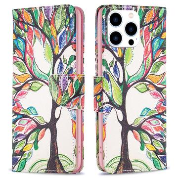 iPhone 16 Pro Wonder Series Pung - Farverige Træ