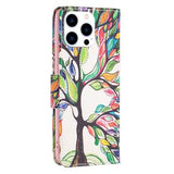 iPhone 16 Pro Wonder Series Pung - Farverige Træ