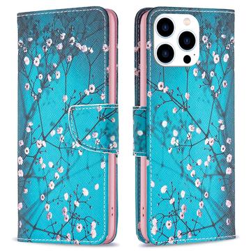 iPhone 16 Pro Wonder Series Pung - Hvid Blomster