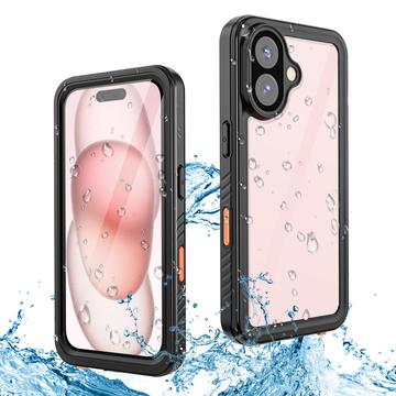 iPhone 16 Redpepper FS IP68 Vandtæt Cover - Sort