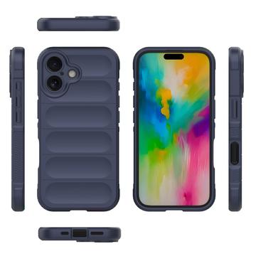 iPhone 16 Rugged TPU Cover - Mørkeblå