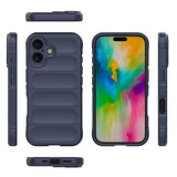 iPhone 16 Rugged TPU Cover - Mørkeblå