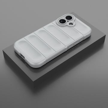 iPhone 16 Rugged TPU Cover - Lysegrå