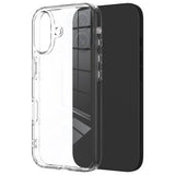 iPhone 16 Ridsefast Hybrid Cover - Gennemsigtig