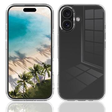 iPhone 16 Ridsefast Hybrid Cover - Gennemsigtig