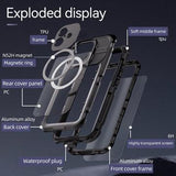 iPhone 16 Shellbox M Series IP68 vandtæt cover - dykkercover med MagSafe-kompatibilitet - Sort