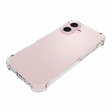 iPhone 16 Stødsikkert TPU Cover - Gennemsigtig