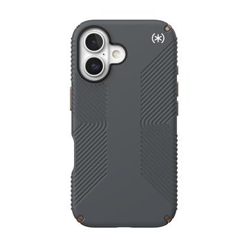 iPhone 16 Speck Presidio2 Grip Hybrid Cover - Grå