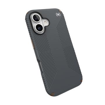 iPhone 16 Speck Presidio2 Grip Hybrid Cover - Grå