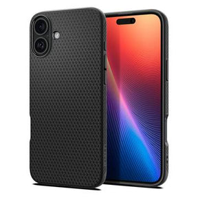 iPhone 16 Spigen Liquid Air TPU Cover - Sort