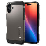 iPhone 16 Spigen Tough Armor Mag Cover - Pistolmetal
