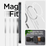 iPhone 16 Spigen Ultra Hybrid Mag Cover - Karbonfiber / Klar