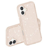 iPhone 16 Stylish Glitter Series Hybrid Cover - Guld