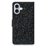 iPhone 16 Stilfuldt glitteretui - sort