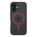 iPhone 16 Tactical MagForce Hyperstealth 2.0 MagSafe Cover - sort / rød