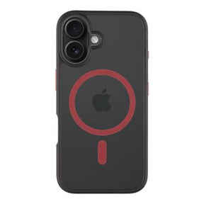 iPhone 16 Tactical MagForce Hyperstealth 2.0 MagSafe Cover - sort / rød