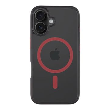 iPhone 16 Tactical MagForce Hyperstealth 2.0 MagSafe Cover - sort / rød