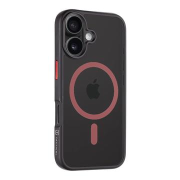 iPhone 16 Tactical MagForce Hyperstealth 2.0 MagSafe Cover - sort / rød