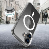 iPhone 16 Tech-Protect Flexair Magnetisk Hybrid Cover - Gennemsigtig