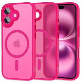 iPhone 16 Tech-Protect Magmat Cover - MagSafe Kompatibel - Blændende lyserød